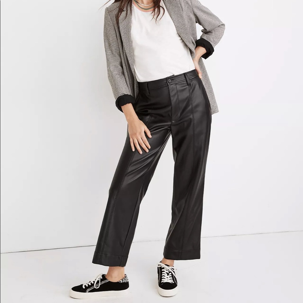 Madewell Emmett slim leather pants